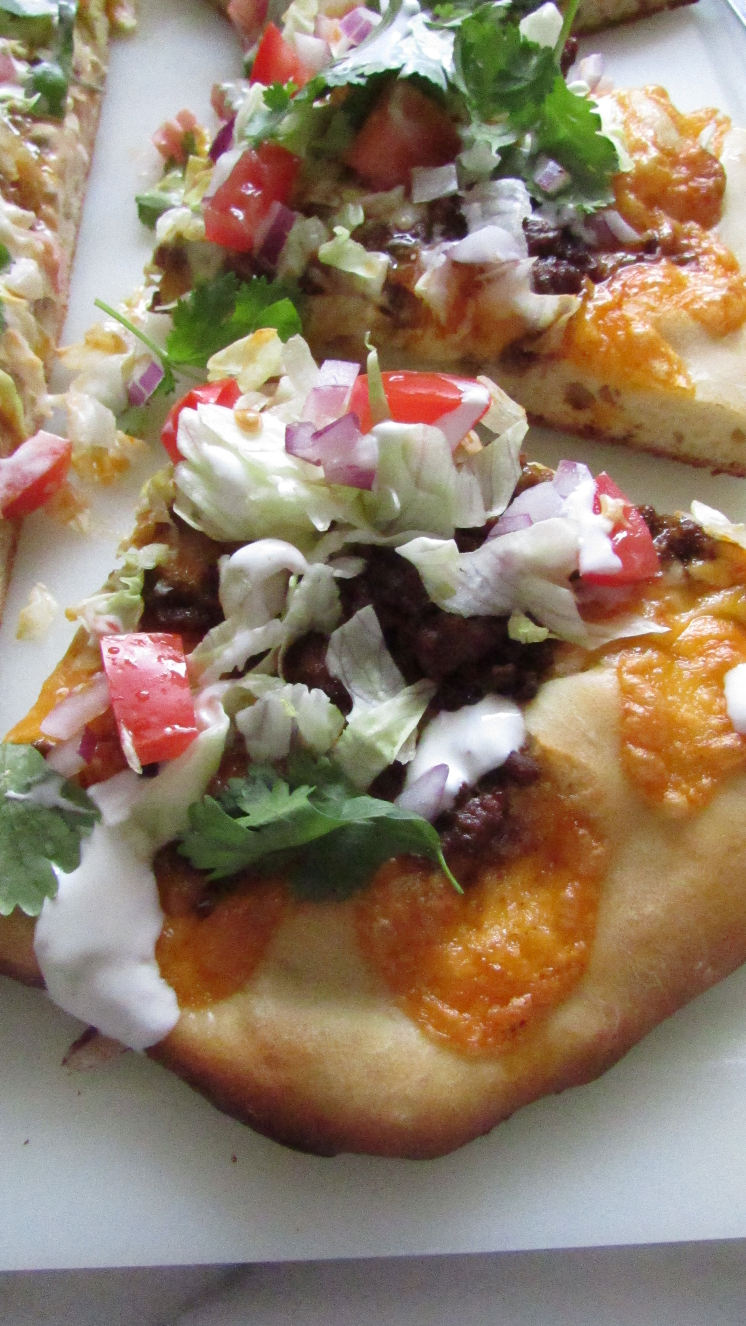 Taco Pizza slices