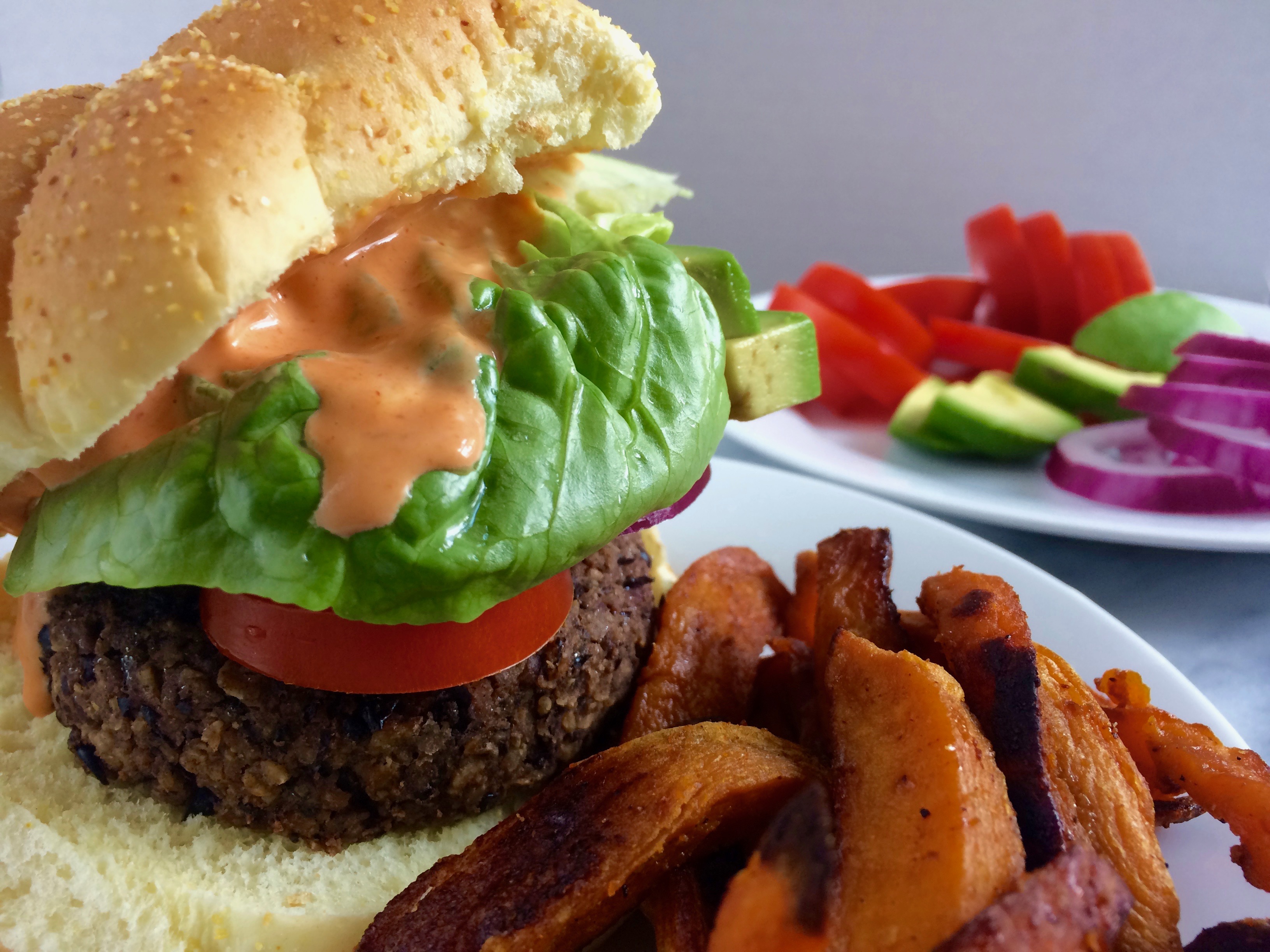 Black bean burger