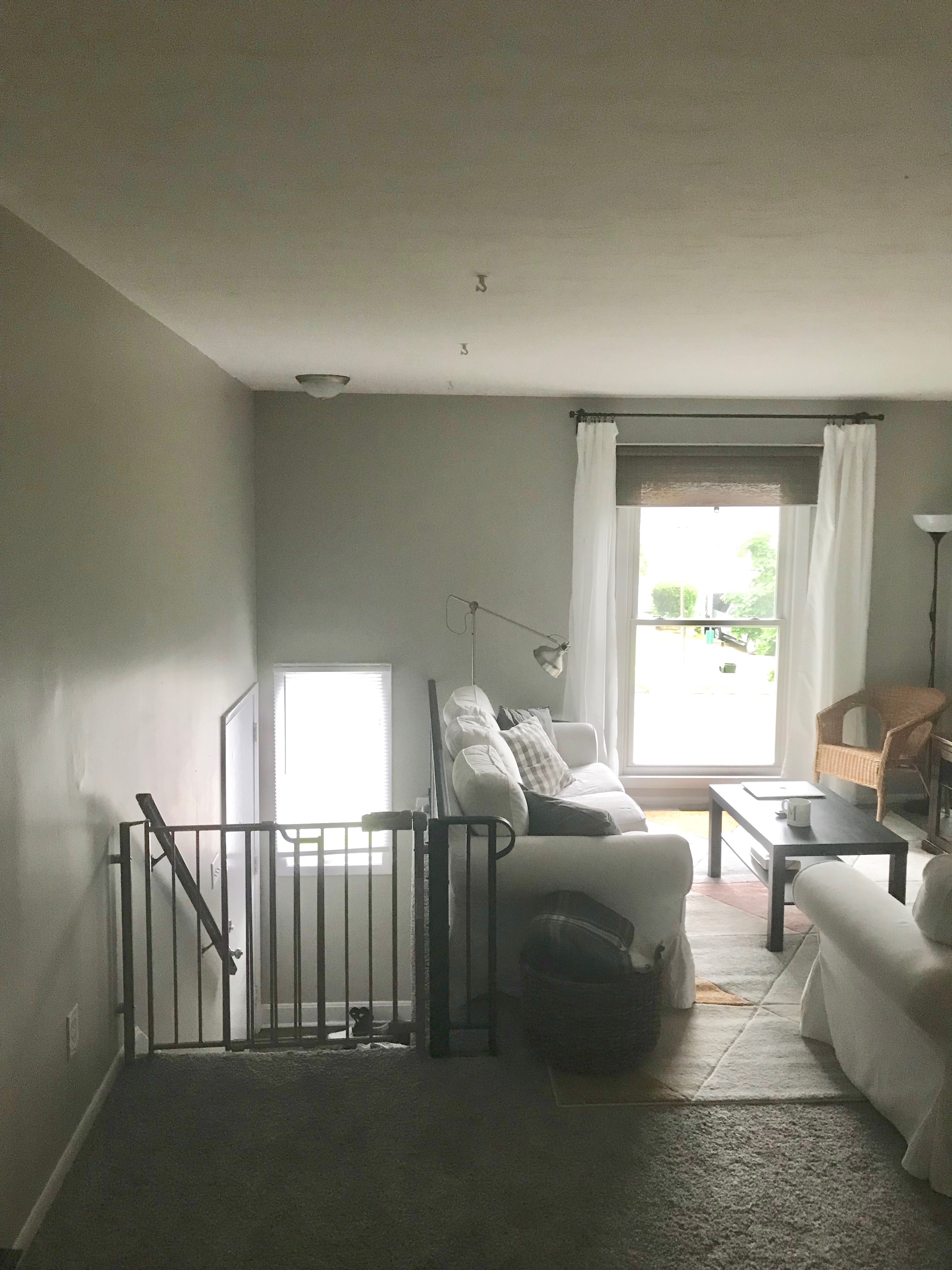 How to install baby gates at the top of the stairs when there’s only one wall. An affordable, easy method for installing baby gates on a railing or spindle.