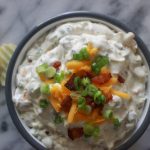 Bowl of Loaded Potato Chip Dip