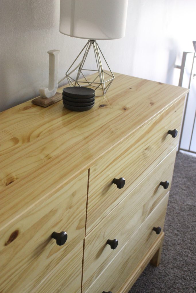 finishing IKEA tarva dresser with poly