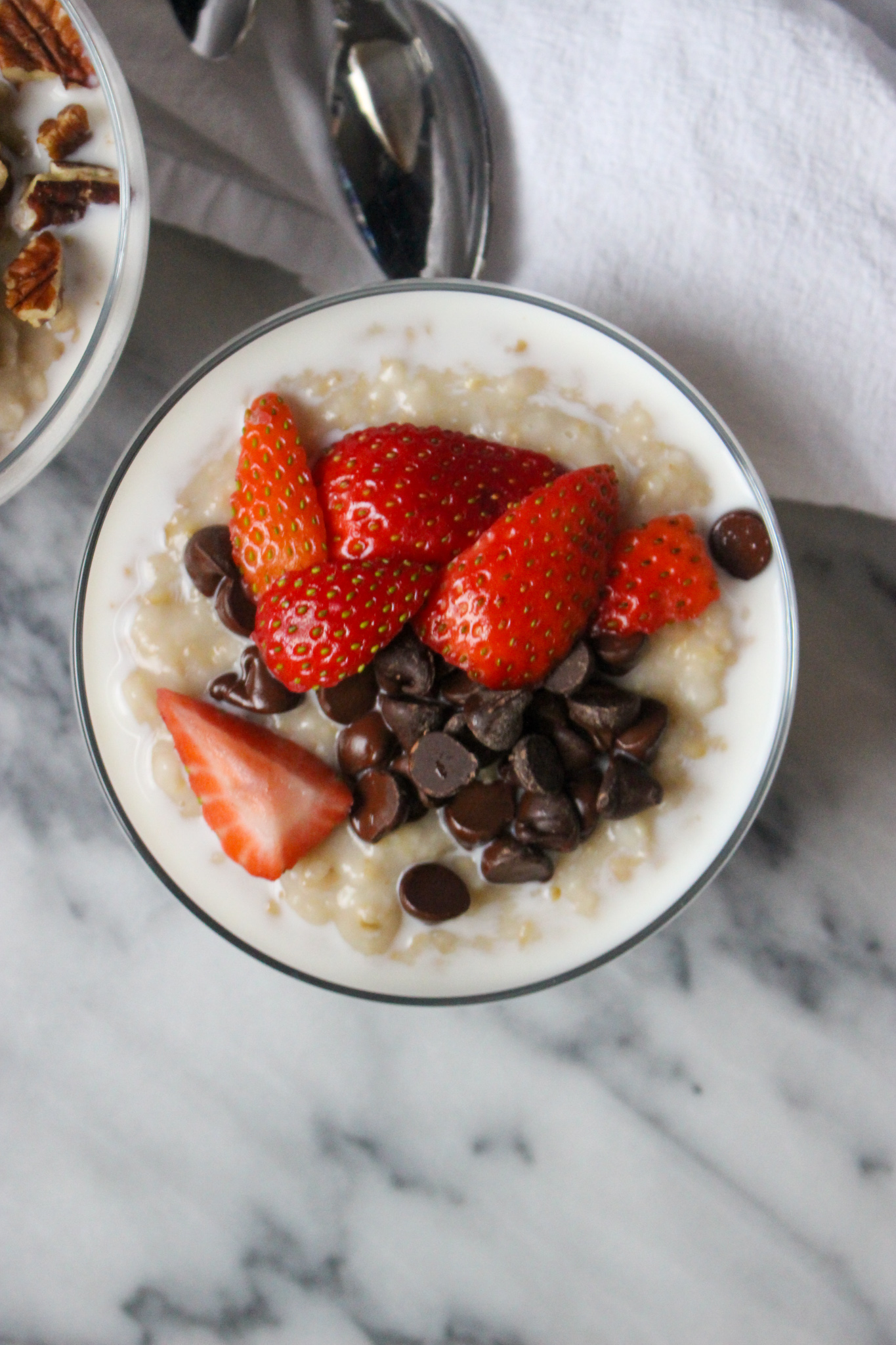 strawberry and chocolate oatmeal