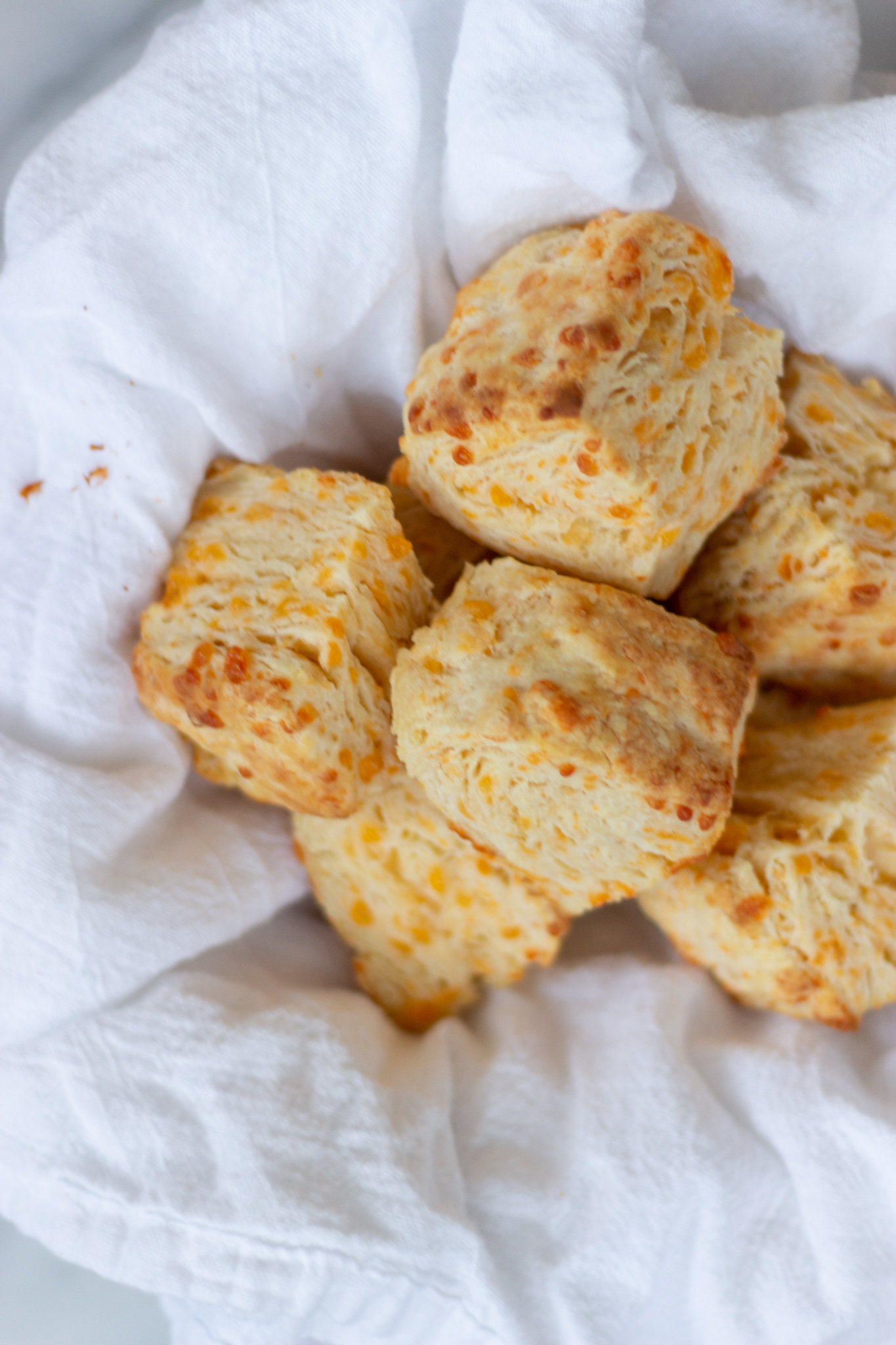 basket of homemade biscuits