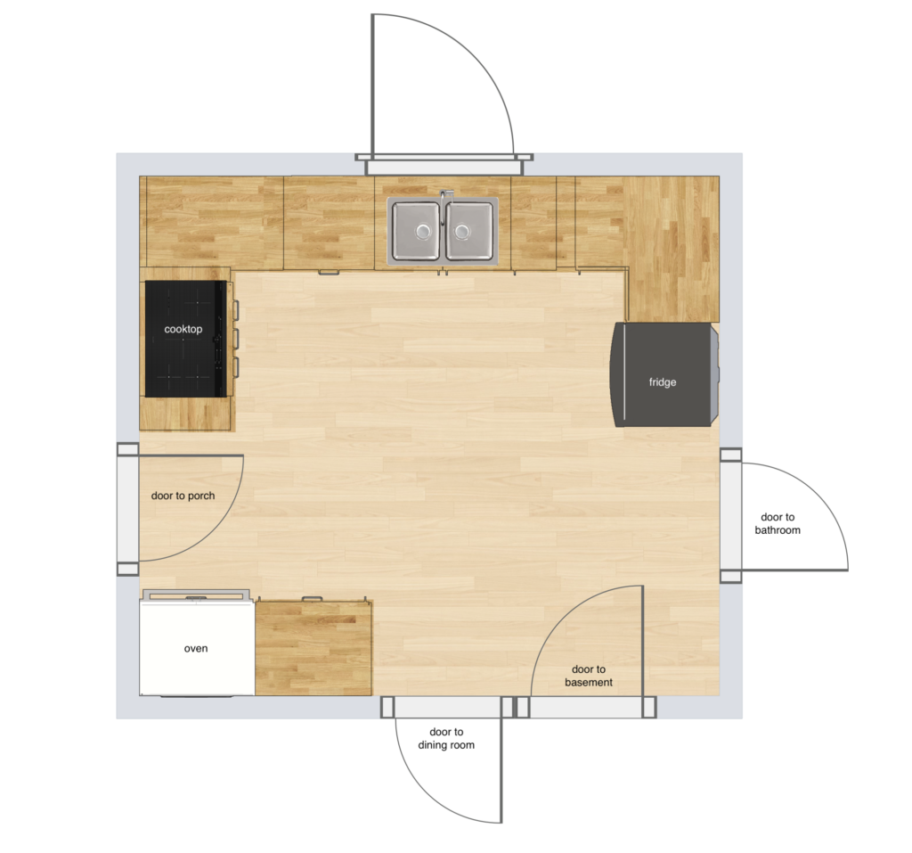 The Layout Plan For Our Closed Concept Kitchen • Mandy Jackson