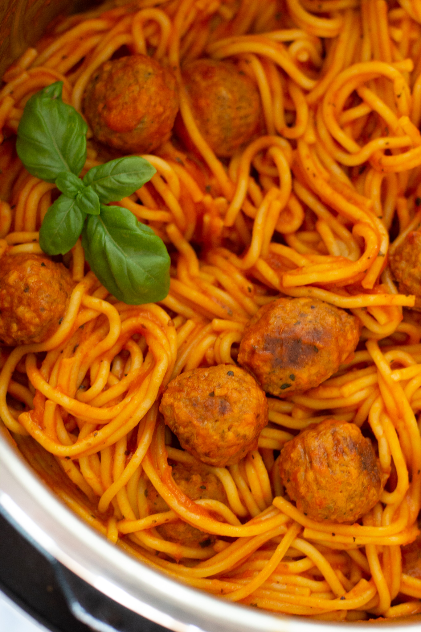 Instant pot frozen meatballs spaghetti hot sale