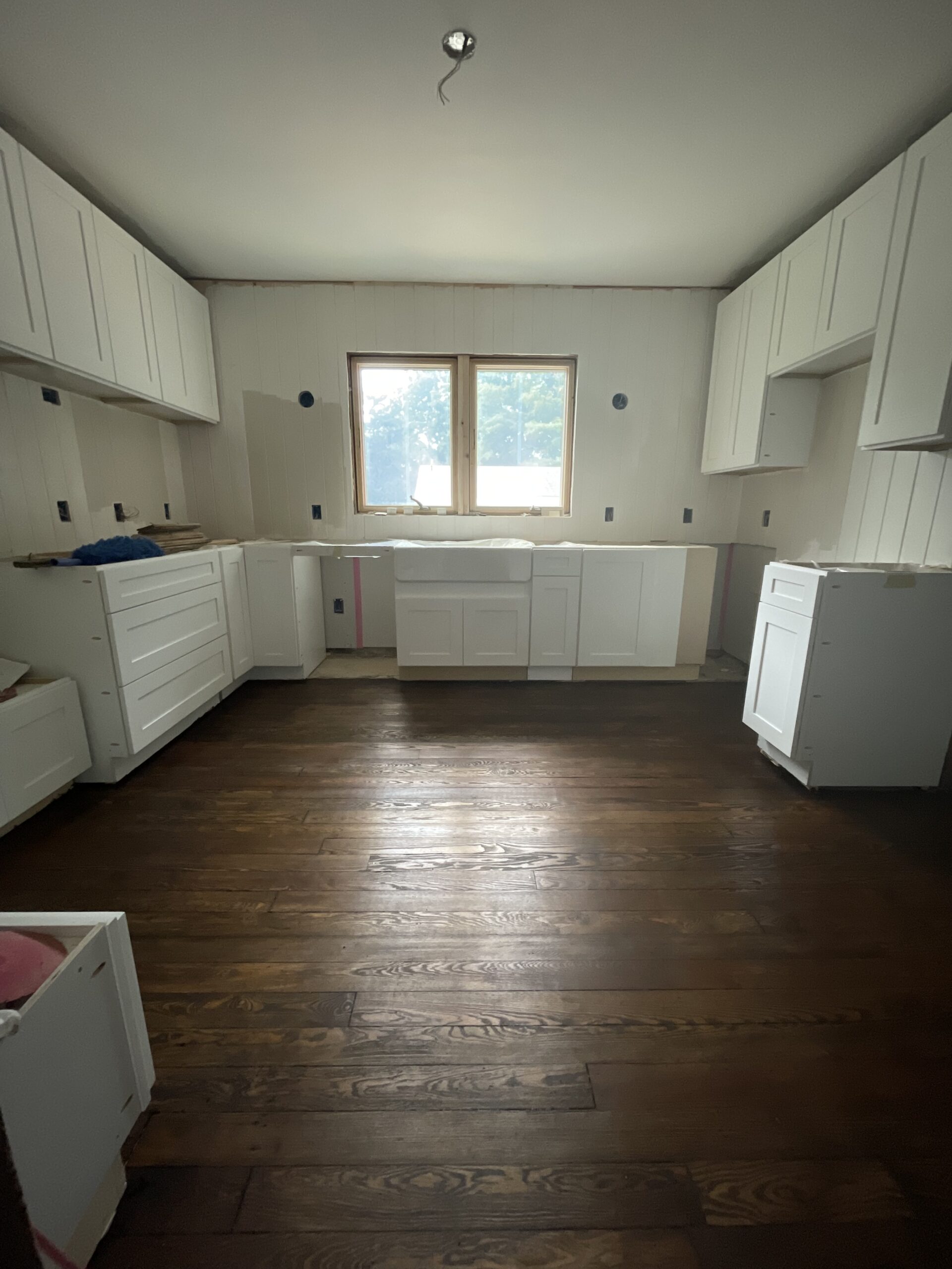 Dark Walnut Stained Floors